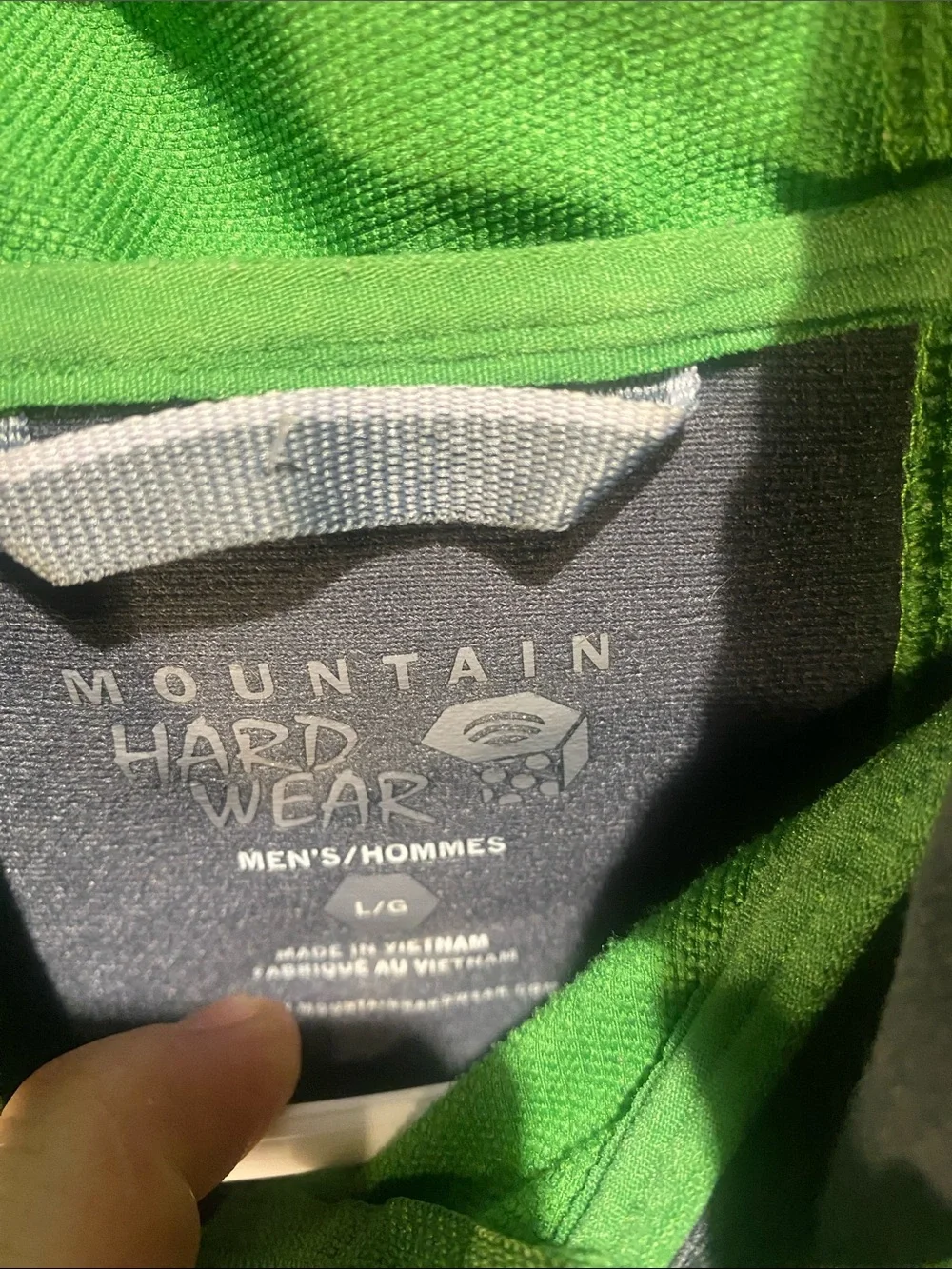 Mountain Hardwear Men's Hooded Lightweight Softshell Jacket in Bright Green